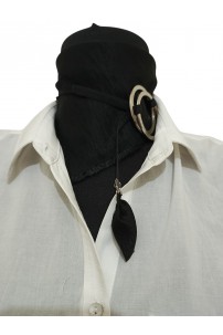 Siyah Asimetrik Boyunluk