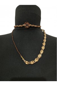 Göz Figürlü Choker  Kolye