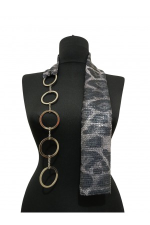 Pul Payet Halkalı Fular Kolye