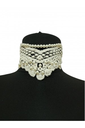 İnci Dantel Choker