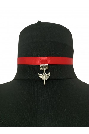 Kırmızı Melek Choker Kolye