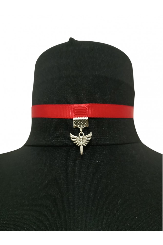 Kırmızı Melek Choker Kolye