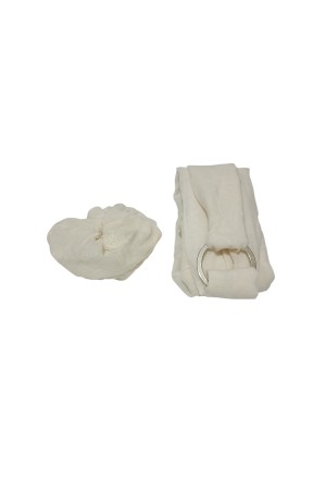 Krem Tokalı Dantelli Boyunluk – Bandana – Flor Set