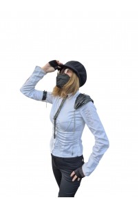 Deri Zımbalı Boyunluk kolye