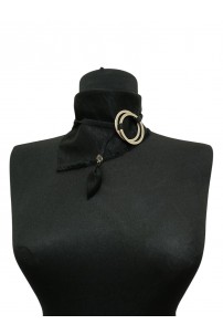 Siyah Asimetrik Boyunluk