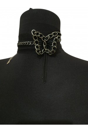 Siyah Kelebek Boyunluk kolye