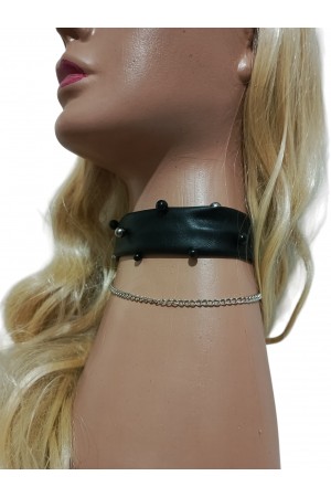 Zımbalı Zincir Boyunluk Kolye