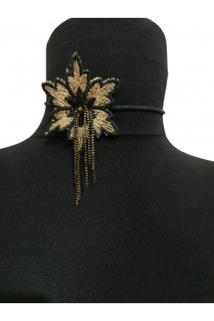 Zincirli Çiçek Choker
